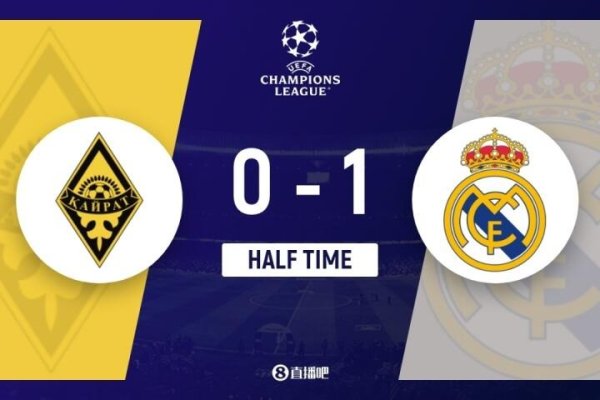 Halftime - Real Madrid 1-0 Almaty Mbappe đã ghi được một điểm bắn Mastantono khiến Vinicius bỏ lỡ mộ