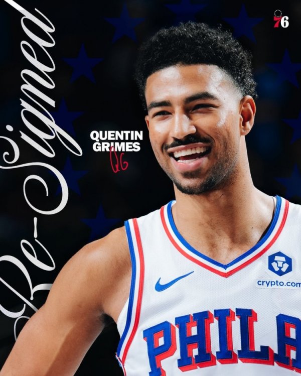 Chấp nhận báo giá 8,7 triệu trong 1 năm! 76ers chính thức: Nhóm chính thức gia hạn hợp đồng với Grim