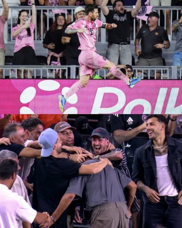 Băng đảng Argentina! DePaul, Paredes và Otamendi xem trận đấu của Miami và ăn mừng bàn thắng của Mes